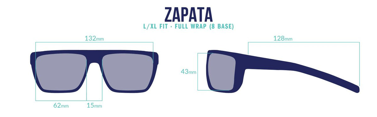 Bajio Zapata - Glass - Matte Black Violett Mirror