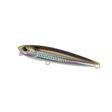 DUO Realis Fangstick 150 SW Waka Mullet: metalliskt fiskedrag med skimrande kropp, gul-lila huvud och två öglor för linan.