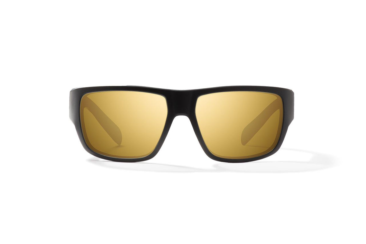 Bajio Piedra - Glass - Black Matte Yellow Mirror