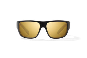 Bajio Piedra - Glass - Black Matte Yellow Mirror