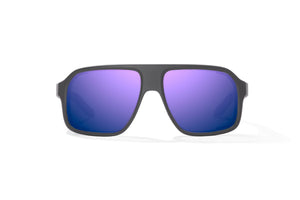Bajio Cocho - Glass - Graphite Black Violett Mirror