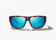 Bajio Piedra - Glass - Dark Tort Matte Blue Mirror