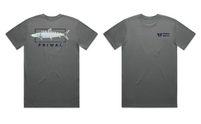 Primal Artist Tee Bonefish - Steel Grey